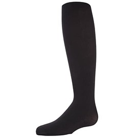 MeMoi Girls' Velvet Touch Opaque Tights Black 10-12