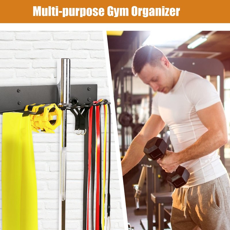 Multi-Purpose Storage Rack Resistance Bands Rack Gym Storage Rack Fitness