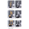 E-isata 3pcs Musical Sculptures Music Note Figurine Statue Decorative Ornaments