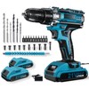 Drill, Cordless Drill with Dual 2.0Ah Battery, Electric Drills 3/8