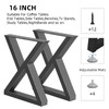 Rioychan 16 '' Metal Bench Coffee Table Legs, Heavy Duty