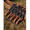 CHEF KNIVES Hand Forged High Carbon Steel Chef Knives Set Kitchen Set Full Tang x260