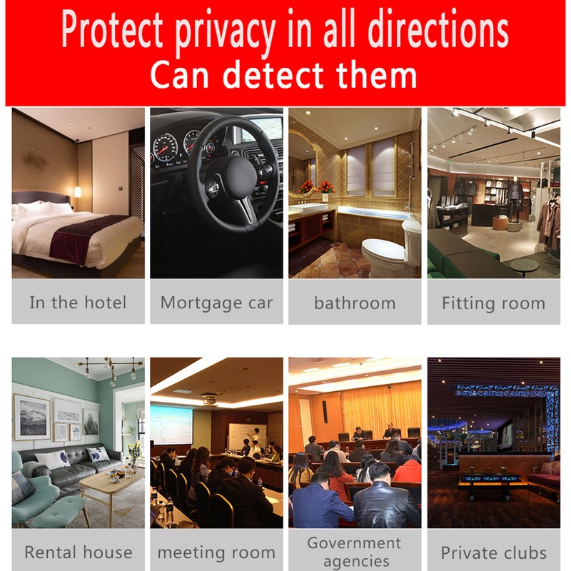 Camera Bug Detector Adjustable Sensitivity Prevent Candid Prevent Eavesdropping Portable