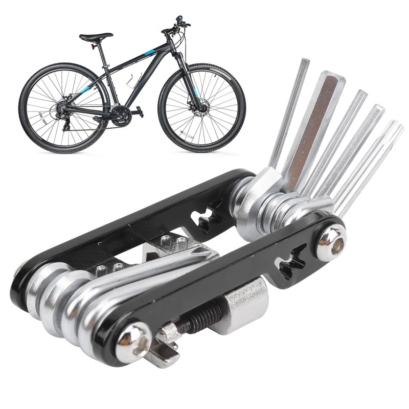 10 in 1 Bicycle Repairing Set Wrench Screwdriver Chain Breaker
