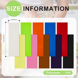 Tinlade 20 Pcs G10 Spacer Sheet 6.3 x 2 x 0.04 Inches G10 Knife Handle Spacer Material Scale Liners Material for Knife Making Tool Kit, 10 Colors
