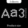 310 PCS Rhinestone Letters for Fabric, Crystal Alphabet Stickers