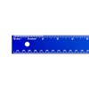 Alumicolor Aluminum Straight Edge with Center Finding Back, 36IN, Blue