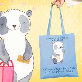 Mr. & Mrs. Panda Tragetasche Schmuckverkäuferin Leidenschaft - Geschenk, Schmuckgeschäft, Juwelier, Ausbildung, Schmied, Badetasche, Goldschmied,