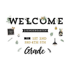 Carson Dellosa Farmhouse 41pc Welcome Bulletin Board Set, Back to School Decorations for Bulletin Board, Cork Board, Wall Decor, Classroom Decor, Welcome Back Farmhouse Decor Classroom Must Haves