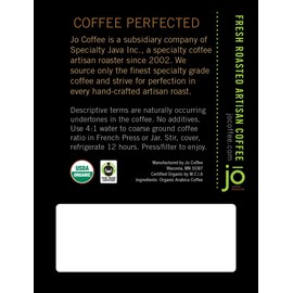 STONE COLD JO: 12 oz, Cold Brew Coffee Blend, Dark Roast, Whole Bean Organic Coffee, Low Acidity, Great Brewed Hot Too, USDA Certified Organic, Fair Trade Certified, NON-GMO