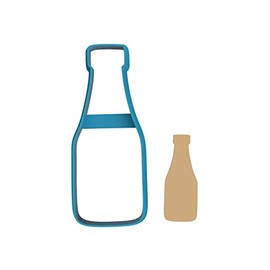 Ketchup Bottle Outline - Cookie Cutter/Sugar Cookie/Fondant/Clay (1440)