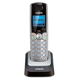 Vtech DS6101 VTech Accessory Cordless Handset, Silver/Black | Requires a DS6151 Series Phone System to Operate
