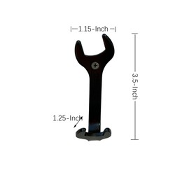 KiaoTime Vintage Iron Wrench Spanner Shape Wall Coat Rack Hat Towel Hooks, Retro Vintage Wall Mounted Coat Rack Key Holder Hat Rack for Men's Workshop Garage Tools Holder Hook Wall Sign Décor, Pack 4