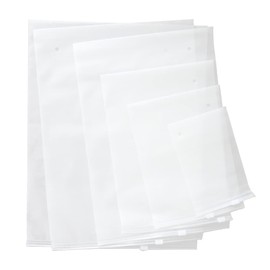 24 Pcs 14-Wire Frosted Zipper Bag Travel Pouch Luggage Organizer Pouch Bags, Resealable Bag Travel Storage Clothes Bags for Clothes School Trip, 14 * 20cm