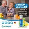 Nutrazul Calcium + Vitamin D3 Effervescent Tablets-Lemon-Lime (Pack of 3
