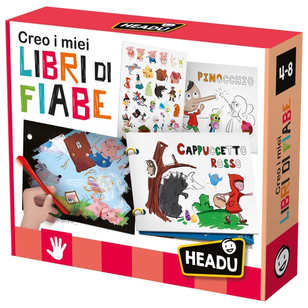 Headu It29280 I Create My Fairy Tales Books with Manual Activities and Narratives It29280 Art & Craft Game for Children 4-8 Years Made in Italy