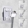 Shower Head Holder, 360° Adjustable Shower Holder Strong Paste Shower