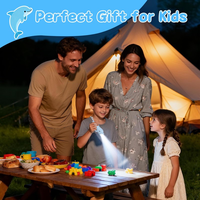 Tremdwoto Flashlights for Kids, Rechargeable Kids Flashlight for Boys &