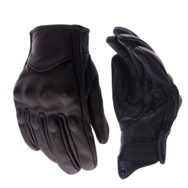 Guantes de piel de cabra con visualizacin tctil de piel de cabra con dedo completo, visualizacin tctil de dedo completo, resistente al viento para... 