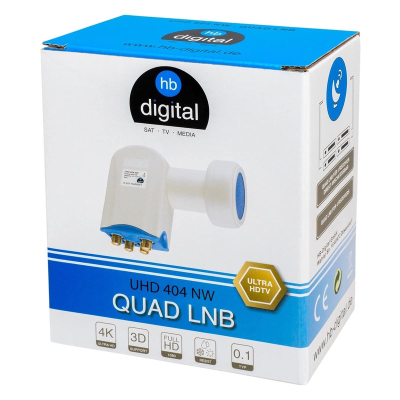 hb-digital Quad Ultra LNB NW LNC for 4 Subscribers/Receiver [2x