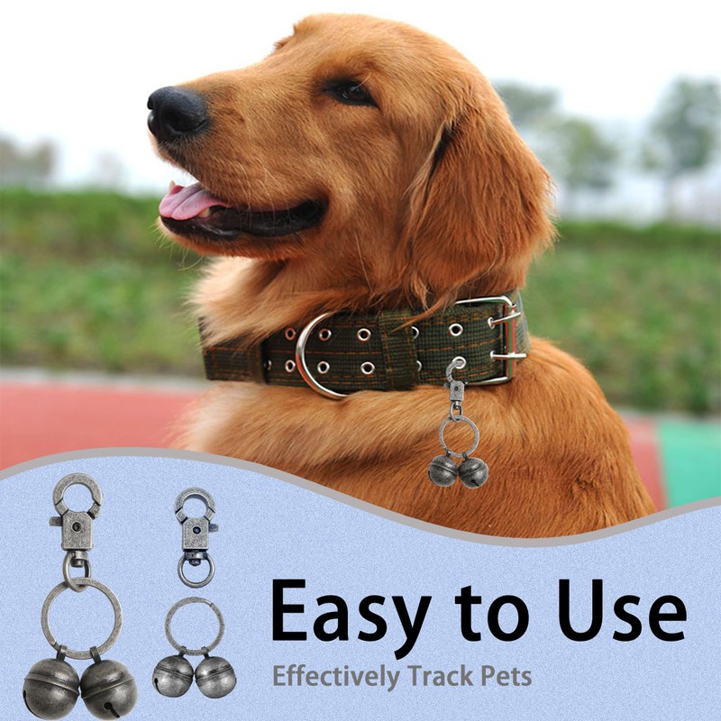 DZSEE Dog Bells & Cat Bells for Collars - Loud,