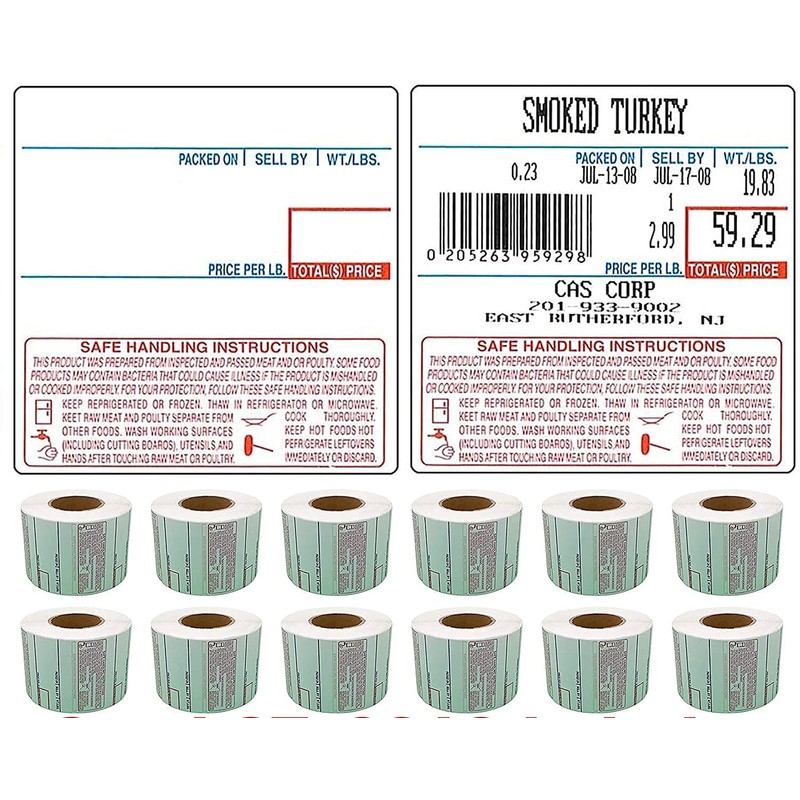 VisionTechShop LST-8040 Printing Scale Label, 58 x 60 mm, UPC/Safe