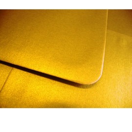 50 Gold Metallic Gummed Envelopes 133mm x 184mm by Cranberry 5" x 7"
