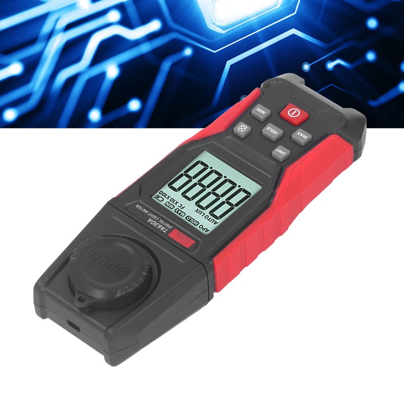 Digital Illuminometer High Accuracy 200000 LX Range 0.1LX Resolution Luxmeter
