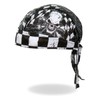Hot Leathers HWH1115 Checkered Flags Headwrap - One Size Fits
