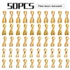 Pendant Clasps,50pcs Jewelry Making Supplies Pinch Clasp Bail Clip for