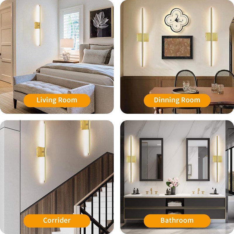 Wall Sconces Set of 2 Battery Operated, 8000mAh USB Rechargeable