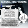 FandWay 900Pcs Bolts and Nuts Set,M2 M2.5 M3 Countersunk Machine