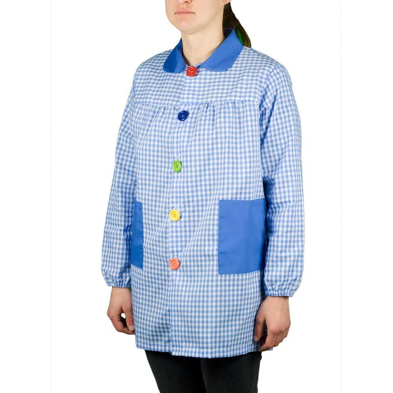 KLOTZZ Nursery Painting Apron for Nursery, Checked Craft Coat, Women,