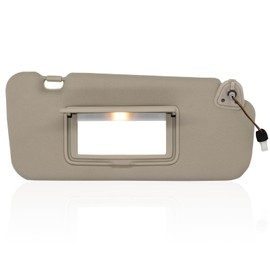 NHILES Right Passenger Side Sun Visor Fits for Nissan Murano 2009 2010 2011 2012 2013 2014 Replacement Sun Shade # 96401-1AA1B (Beige)