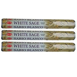 HEM (HEM): Incense Sticks, Incense, Hexagonal Incense, Set of 3 (White Sage)