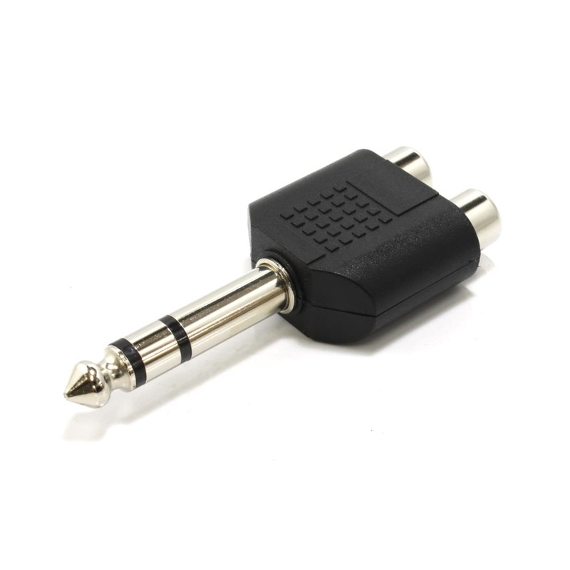 6.3mm Standard Plug-To RCA Converter Adapter 6.3mm Standard Plug-RCA Female