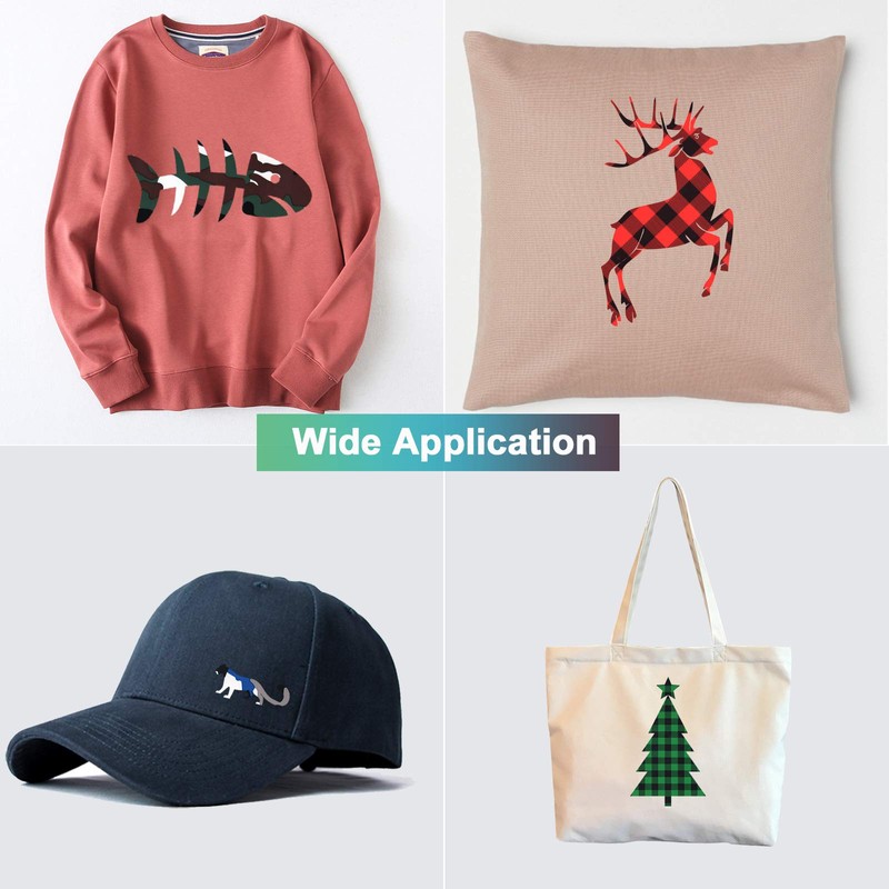 Ruiyiqi HTV Heat Transfer Vinyl Iron on HTV 12x10 Inch