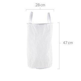 Klarstein Beerfest Bierfilter Zubehör Nylon Filtereinsatz mit formgebenden Stahlring und 2 Halteschlaufen (Ø 28 cm, 30 Liter Volumen, Porenweite: 200 µm) Weiß