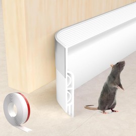 KNEELISA 78" White Under Door Draft Stopper Exterior,Bottom Door Sweep Sound Proofing,Soundproofing Noise Blocker,Gap Filler Soundproof Seal Strip