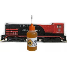 Stewart Slick Liquid Lube Bearing BEST Lubricant 100% Synthetic Oil for HO Scale Stewart - With Long Flex Tip