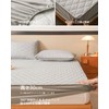 Mattress Pad, Fitted Sheet with Integrated Pad, Waterproof, Fully Washable,