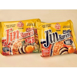 Ottogi [8 packs] Ottogi Instant Noodle Soup Spicy Hot Jin Korean Ramen Ramyun Mukbang - SPICY, 16 packs