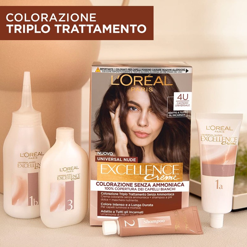 Colorazione Senza Ammoniaca 4u Castano Universal