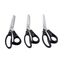 Pinking Shears,Stainless Steel Handled Round Edge Pinking Shears Scissors Clipper 3 5 7mm for Fabrics Dressmaking, Sewing and Arts and Crafts(5mm)