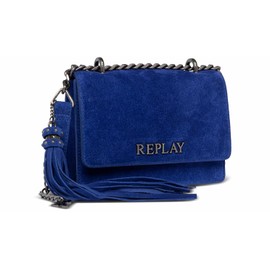 Replay Ladies Suede Handbag, Blue China 521