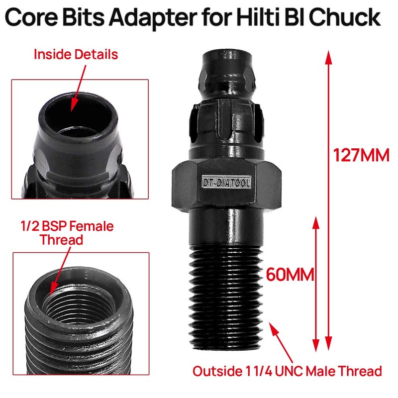 DT-DIATOOL Diamond Drill Bits Adapter DD-BI for HILTI BI