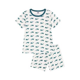 Petit Bateau Boys Pyjacourt, Marshmallow/Dragonfly