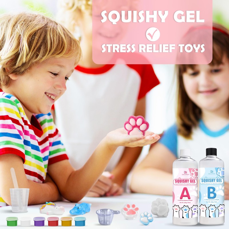 Gel for Taba Squishy Kit, 36oz Liquid Silicone Super Soft