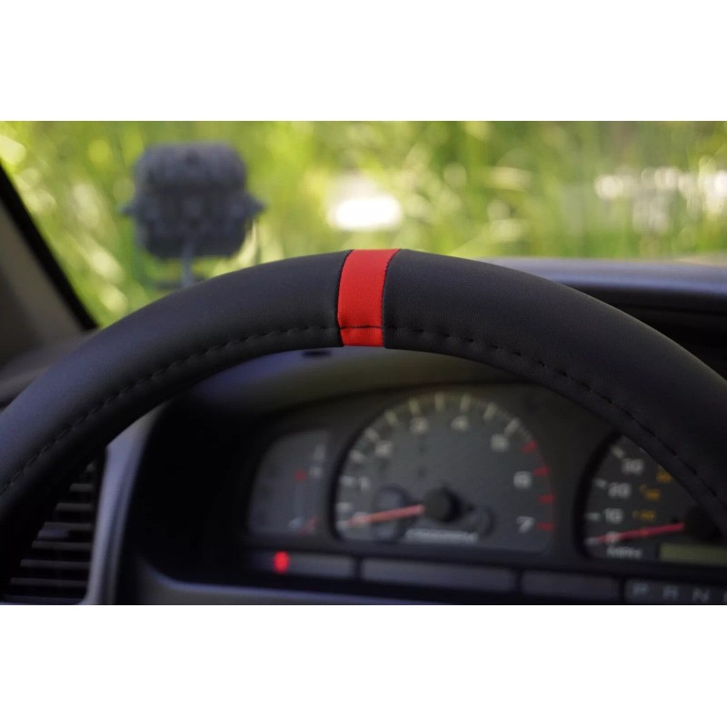 Unbranded For Nissan 350Z 370Z Steering Wheel Cover 14.5" Red