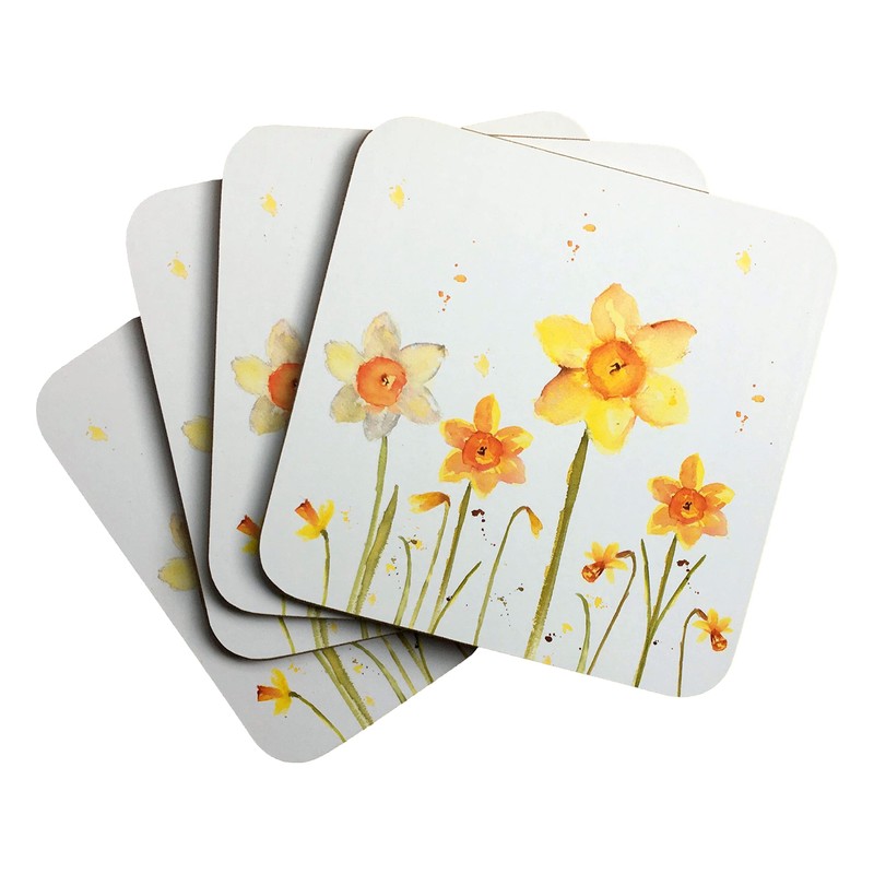 Coasters | Daffodils design | Set of 4